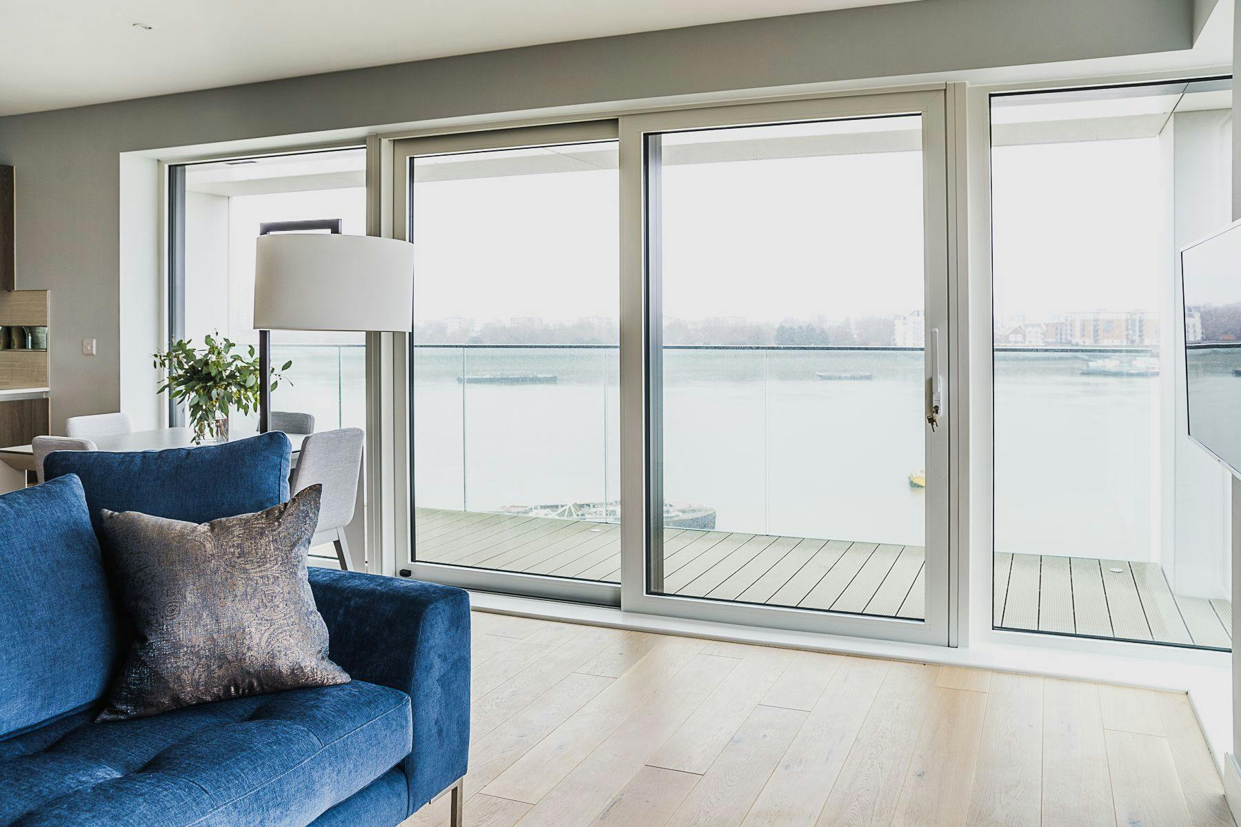 This riverside apartment was an elegant blank canvas, ideal for creating a calming sanctuary for a busy young couple.